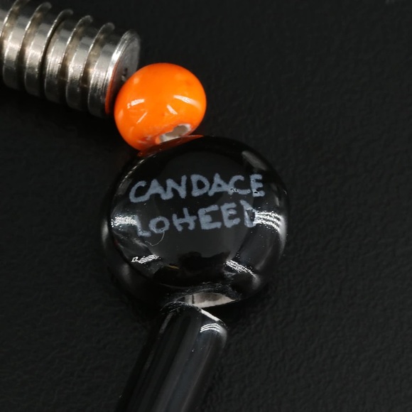 Signed Candace Loheed ceramic Halloween trick or treaters necklace - Picture 4 of 4